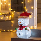 Weihnachtsdekoration Schneemann Outdoor.Weihnachtsdeko Weihnachtslicht, inkl. LEDS, 30 cm x 30 cm x 51 cm, Rot+Weiß