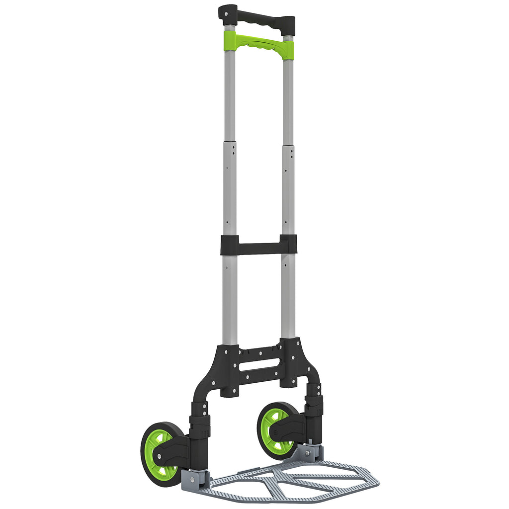 Sackkarre klappbar Aluminium Transportkarre mit Teleskopgriff H?henverstellbar 100 cm