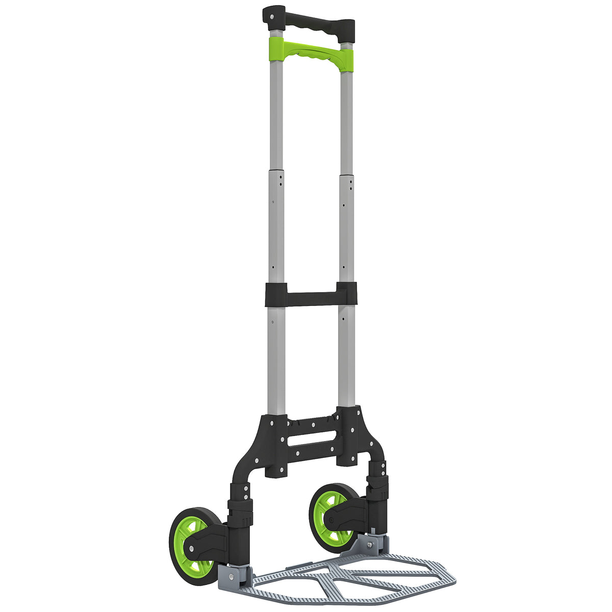 Sackkarre klappbar Aluminium Transportkarre mit Teleskopgriff H?henverstellbar 100 cm