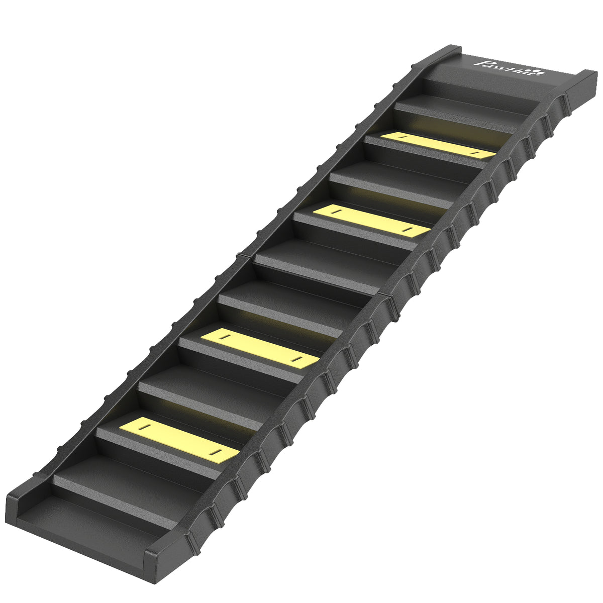 Dog Car Ramp with Anti-Slip Steps, 10-Steps Pet Stairs for Pets to Access Cars and High Beds, Black