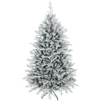 Künstlicher Weihnachtsbaum 180 cm künstlich Tannenbaum mit Schnee, 1976 Spitzen für drinnen