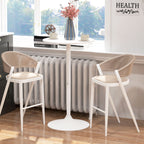 Bartisch Stehtisch, Tisch für 2 Personen, 60 x 60 x 102 cm, Weiß