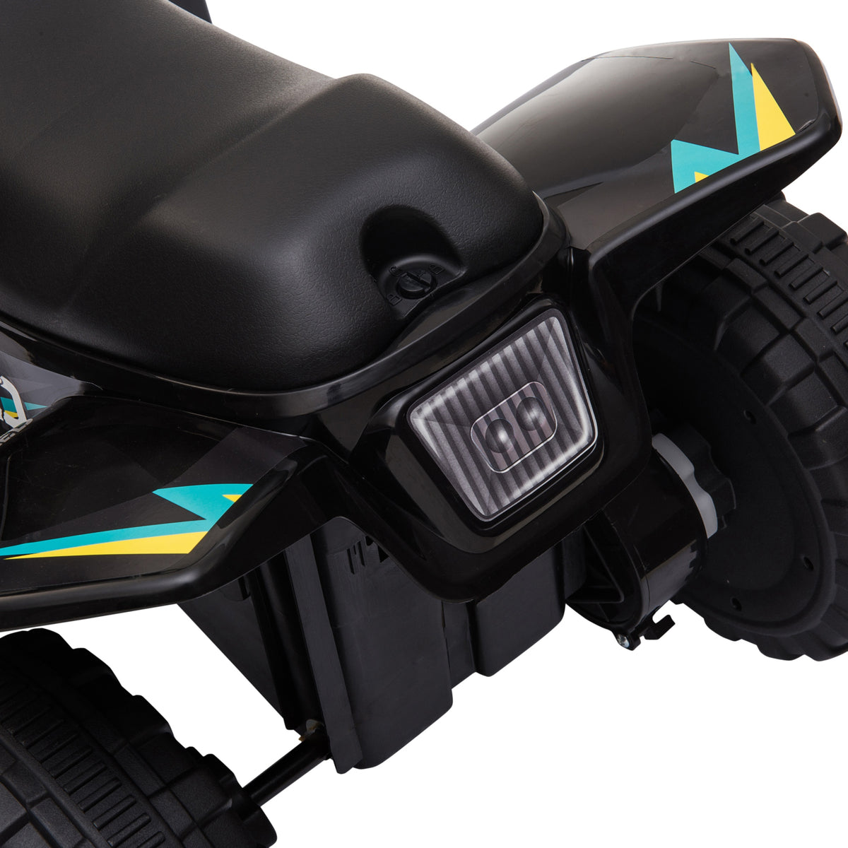 Kinder Quad Elektro 6V Kinderquad mit Vorwärts-, Rückwärtsfunktion für Kinder 1,5-3 Jahre bis 20 kg Schwarz