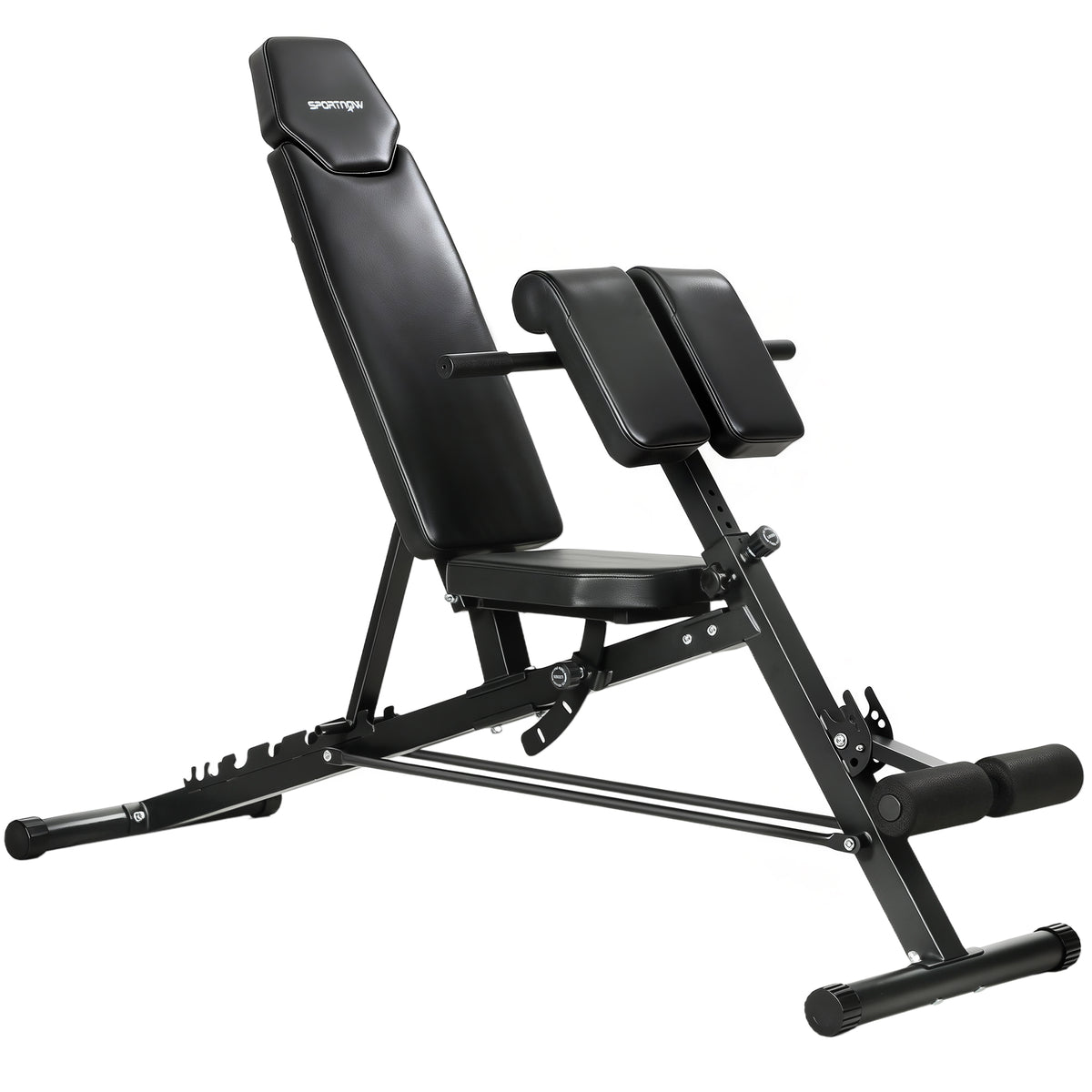 Hantelbank Verstellbar 4 in 1 Trainingsbank mit Beinstrecker