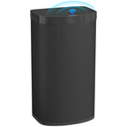 Sensor Mülleimer 55L Abfalleimer mit Soft-Close-Deckel aus Edelstahl, für Küche Fitnessstudio Büro, Schwarz