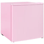 Tischgefrierschrank mit 35 Liter Kapazität, kleiner Gefrierschrank mit umkehrbarer Tür, Rosa