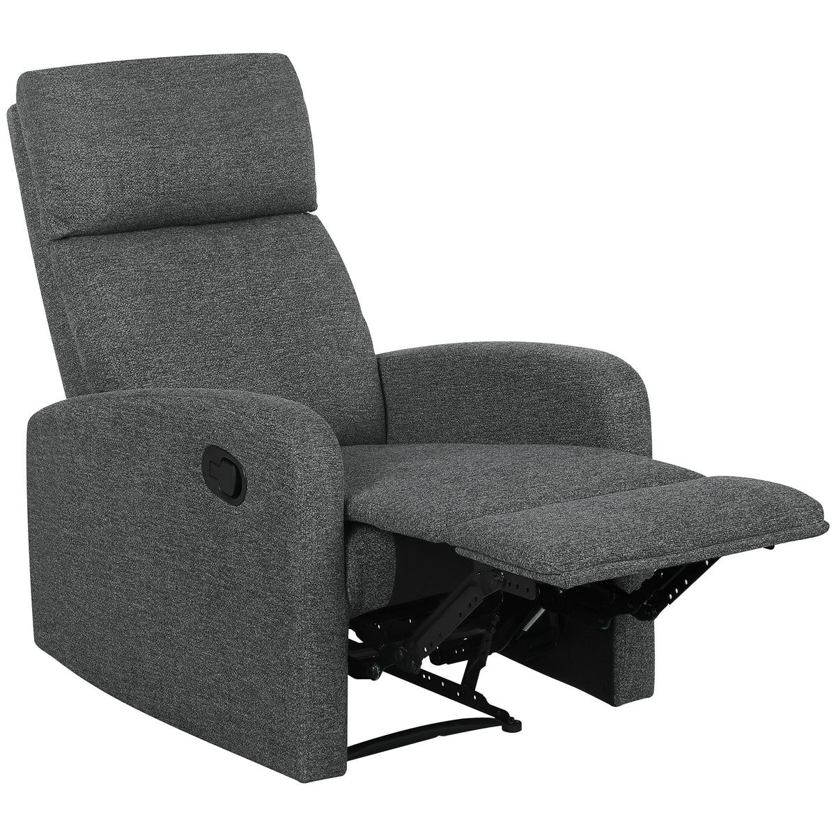 Relaxsessel, verstellbarer Liegesessel mit anpassbarer Beinst¨¹tze, Moderner Wohnzimmersessel mit Stoffbezug, Grau