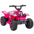 Elektrisches Quad Bike f¨¹r Kinder, batteriebetrieben, f?hrt vorw?rts und r¨¹ckw?rts, LED-Lichter, 18-36 Monate, Rosa