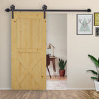 6ft Modern Single Sliding Barn Door Track Kit Set Closet Hardware for Single Wooden Door