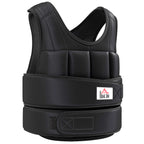 Gewichtsweste 10 KG verstellbare Trainingsweste mit herausnehmenbar Gewichten Schwarz