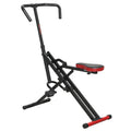 Trainingsmaschine, verstellbar, Metallrohre, Pedale, klappbar, Rot