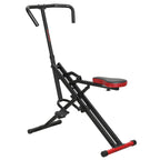 Trainingsmaschine, verstellbar, Metallrohre, Pedale, klappbar, Rot