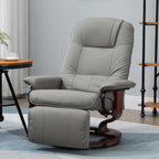 Relaxsessel Fernsehsessel Liegesessel Kunstleder 360¡ã Drehstuhl 145¡ã neigbar Grau 78 x 87 x 100 cm