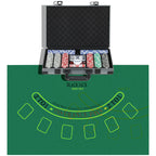 Poker-Set, Pokerkoffer, 400 Chips, 2 Kartendecks, 5 W¨¹rfel, Dealer-Scheibe, Unterlage