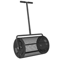 Kompoststreuer 75L 61x40cm D¨¹ngerstreuer Rasen Garten mit T-Griff Mesh-Korb Metall Schwarz