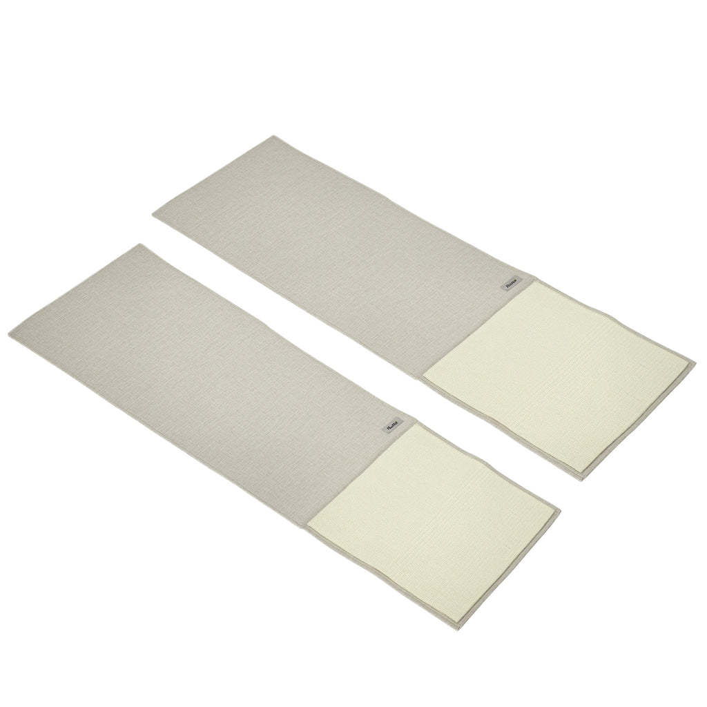  Kratzmatte Katze 2er Set 130 x 45 cm Sisal Kratzbrett Katzenkratzbretter Katzenkratzmatte Kratzschutz für Sofa Möbel Tür Beige+Grau