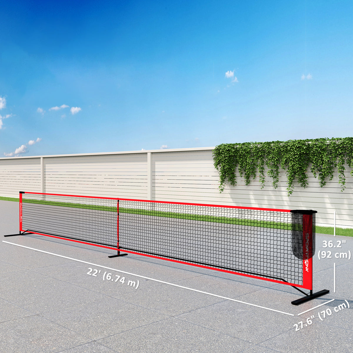 Pickleball-Netz tragbares Set, 6,7 m Pickleball-System mit Netz