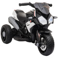 Elektro-Kindermotorrad, Lichter & Ger?usche, 3 km/h, wiederaufladbar, Kunststoff & Metall, Schwarz/Wei?