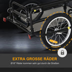 Bike Cargo Trailer in Steel Frame Extra Bicycle Storage Carrier with Hitch-Black