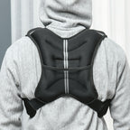 10KG Weighted Vest, Running Weight Vest with Adjustable Strap, Convenient Pocket and Reflective Strips for Men and Women