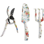 Gartenwerkzeug Set 3 St¨¹ck Garten Werkzeug aus Metall mit Blumenkelle Handrechen Gartenschere