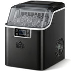 Eisw¨¹rfelmaschine Eisw¨¹rfelspender Ice-Maker 20kg/24h 2,3L Eisw¨¹rfelbereiter mit 3,2 L Wassertank, Schwarz