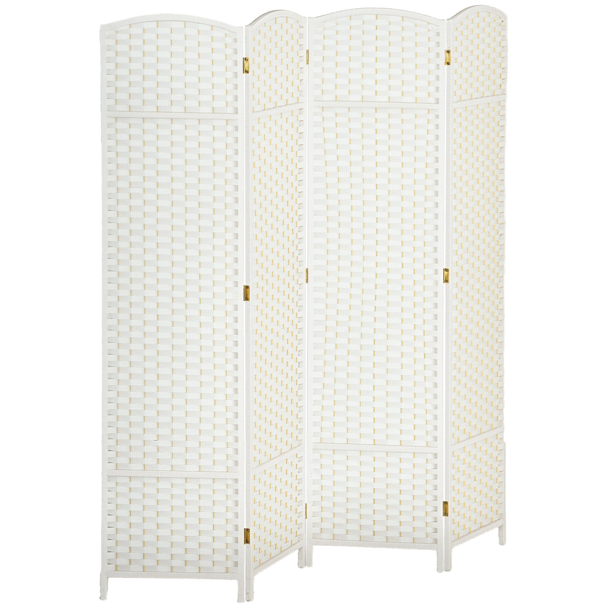 4-teiliger Raumtrenner, Faltbarer Sichtschutz, Sichtschutzwand f¨¹r Wohnzimmer, Schlafzimmer, Homeoffice, Wei?