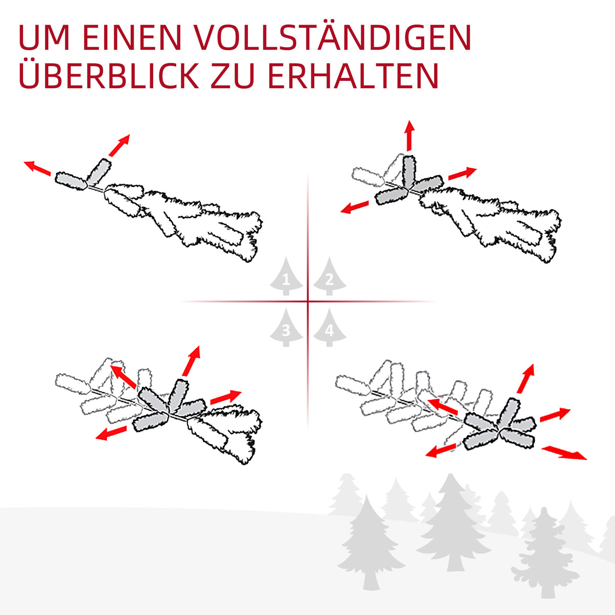 1,8 m künstliche Weihnachtsgirlande mit Lichterkette Blumendekoration Grün