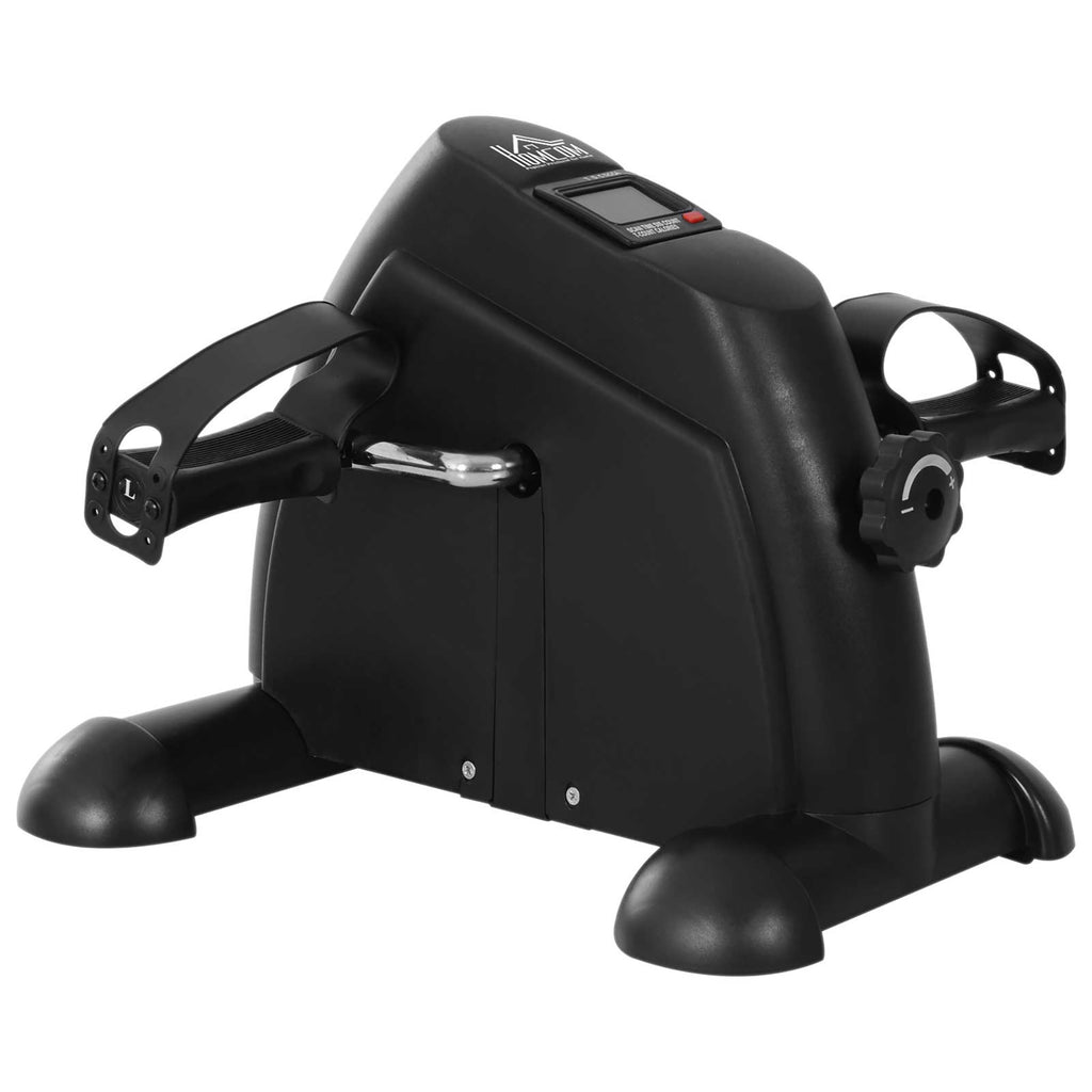 Mini Heimtrainer Arm-und Beintrainer Pedaltrainer für Senioren mit LCD-Display verstellbarer Widerstand Fitnessbike Hometrainer für Zuhause Heim Büro 35 x 40 x 31 cm Schwarz