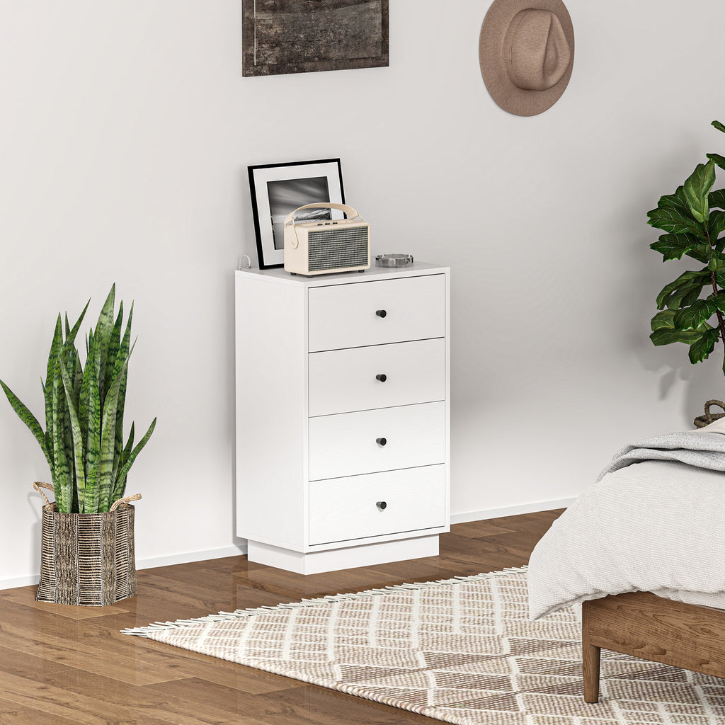 Kommode Sideboard mit 7 Schubladen Schrank aus Holzwerkstoff im Modern Stil 47 x 29 x 75 cm Wei?