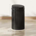 30L Stainless Steel Sensor Bin - Black