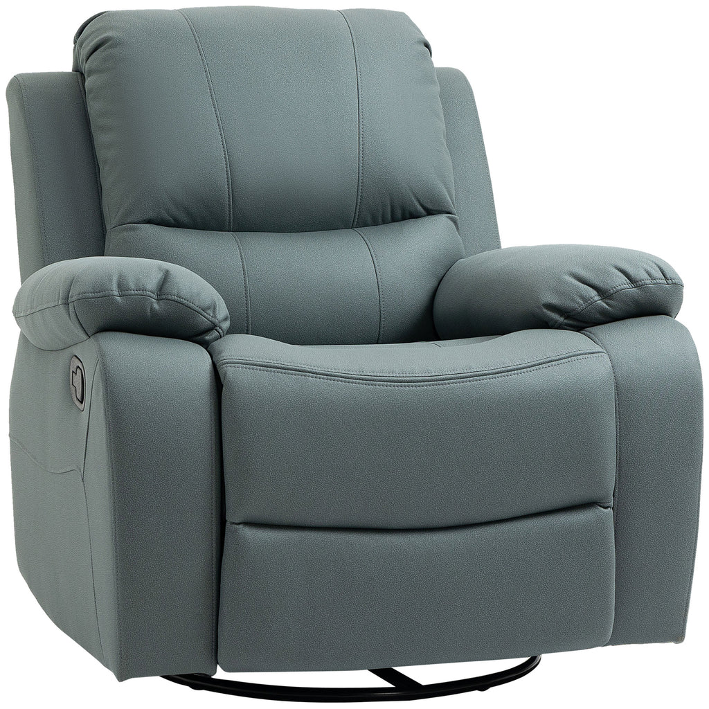 Relaxsessel mit Neigungsverstellung bis 135¡ã 360 Grad drehbar 93 cm x 100 cm x 98 cm Stahlgestell Gr¨¹n