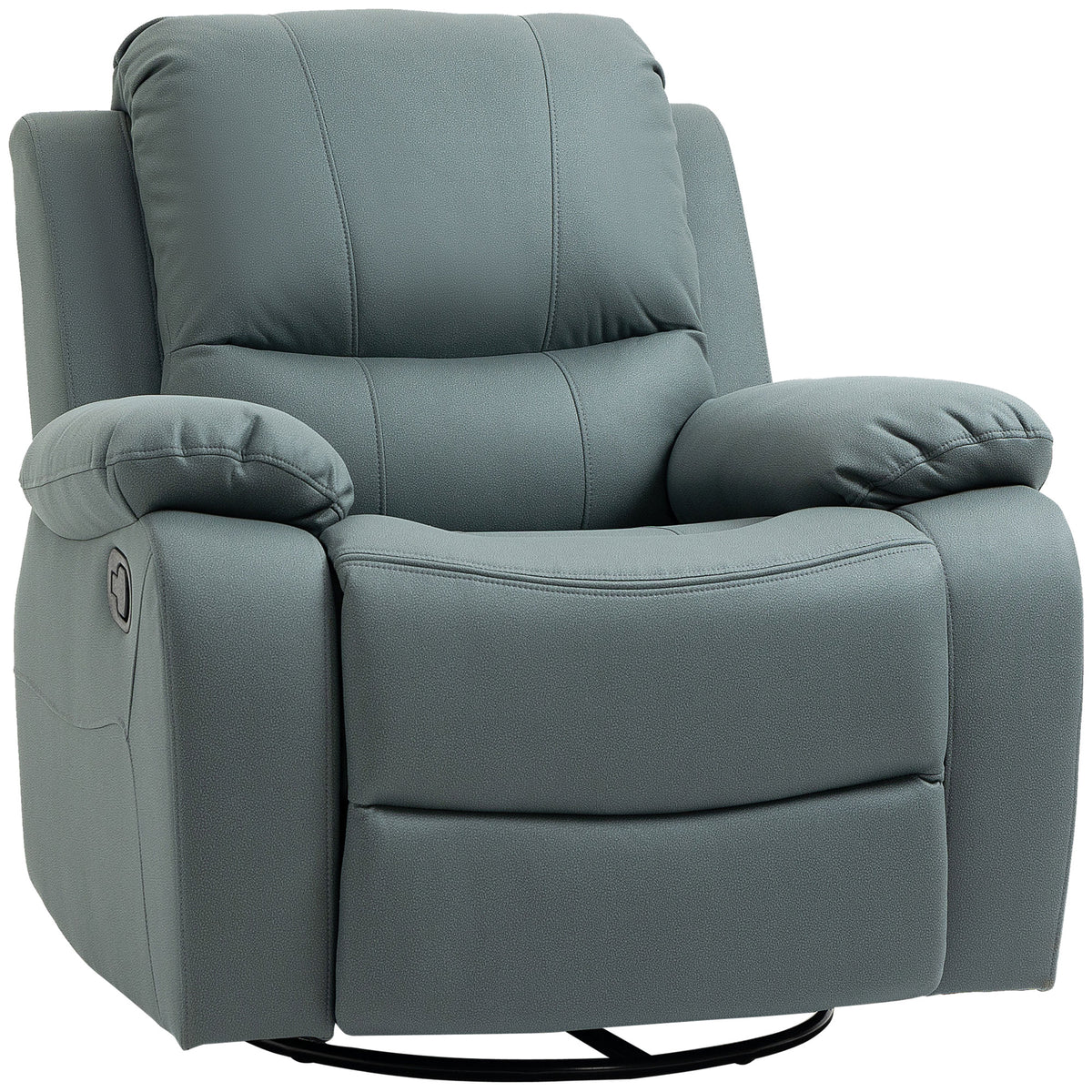 Relaxsessel mit Neigungsverstellung bis 135¡ã 360 Grad drehbar 93 cm x 100 cm x 98 cm Stahlgestell Gr¨¹n