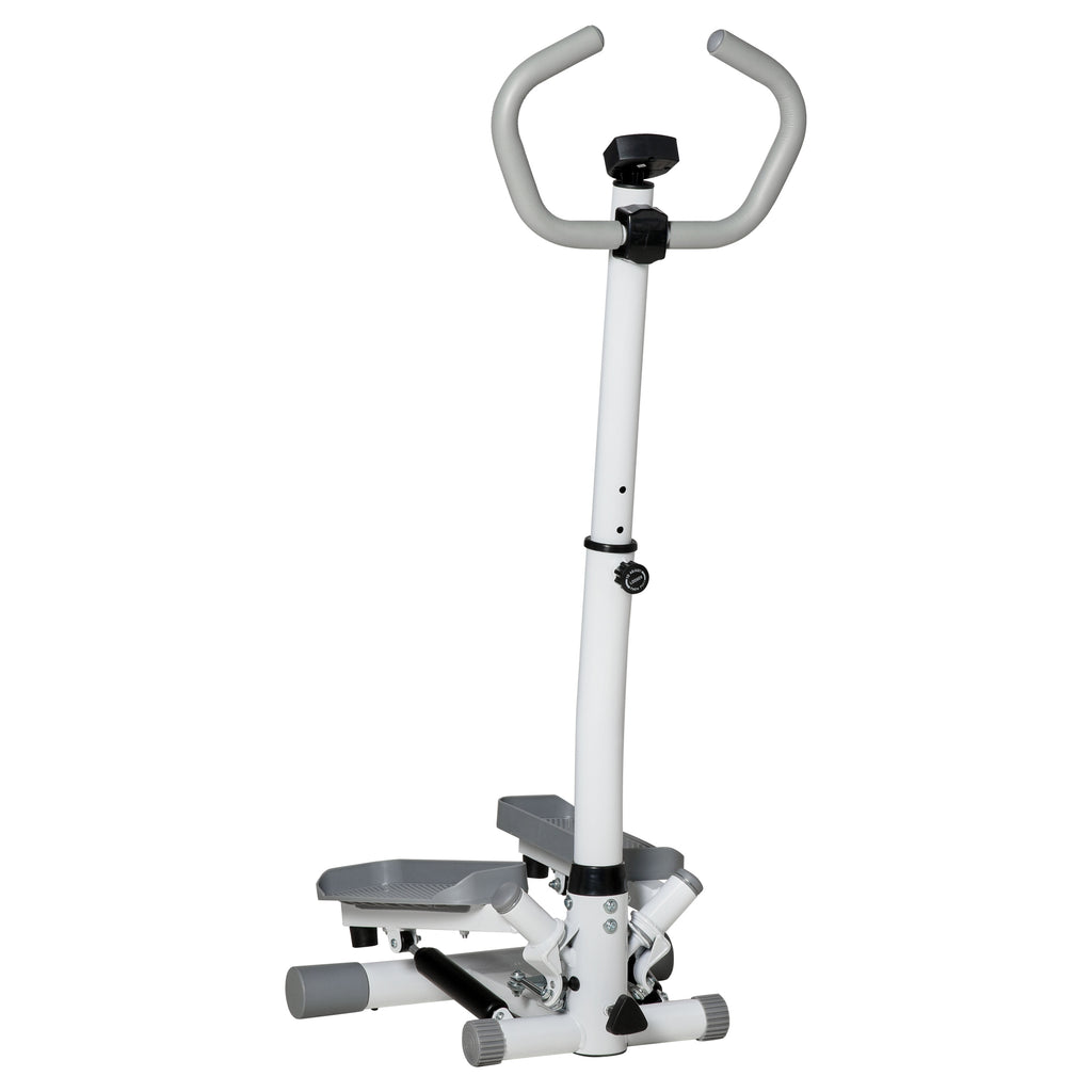 Stepper Heimtrainer f¨¹r Zuhause mit LCD-Bildschirm einstellbare Geschwindigkeit Metall ABS 55 x 53 x 118-128 cm