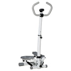 Stepper Heimtrainer f¨¹r Zuhause mit LCD-Bildschirm einstellbare Geschwindigkeit Metall ABS 55 x 53 x 118-128 cm