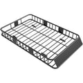 Dachgepäckträger Auto Dachkorb aus Metall 162x99x16cm Universal Gepäckträger Dachträger Tragfähigkeit von 100 kg Gepäckkorb für Camping, Grillen, Autoreisen Schwarz