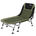 Campingliege Campingbett Feldbett, 200 x 85 x 40-55 cm, Grün