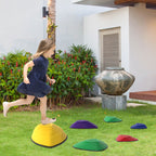 6-Piece Stepping Stones for Kids, Stackable Sensory Toys Outdoor Indoor, Obstacle Course for Balance and Motor Skills