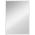 Wall-Mounted Bathroom Mirror, 70 x 50 cm Wall Mirror for Living Room, Bedroom, Hallway, White