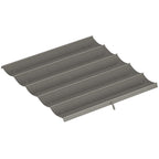 Retractable Pergola Cover, 2.55 x 2.5 m Replacement Canopy Fabric for 3 x 3 m Frame, Roof Top Only, Light Grey