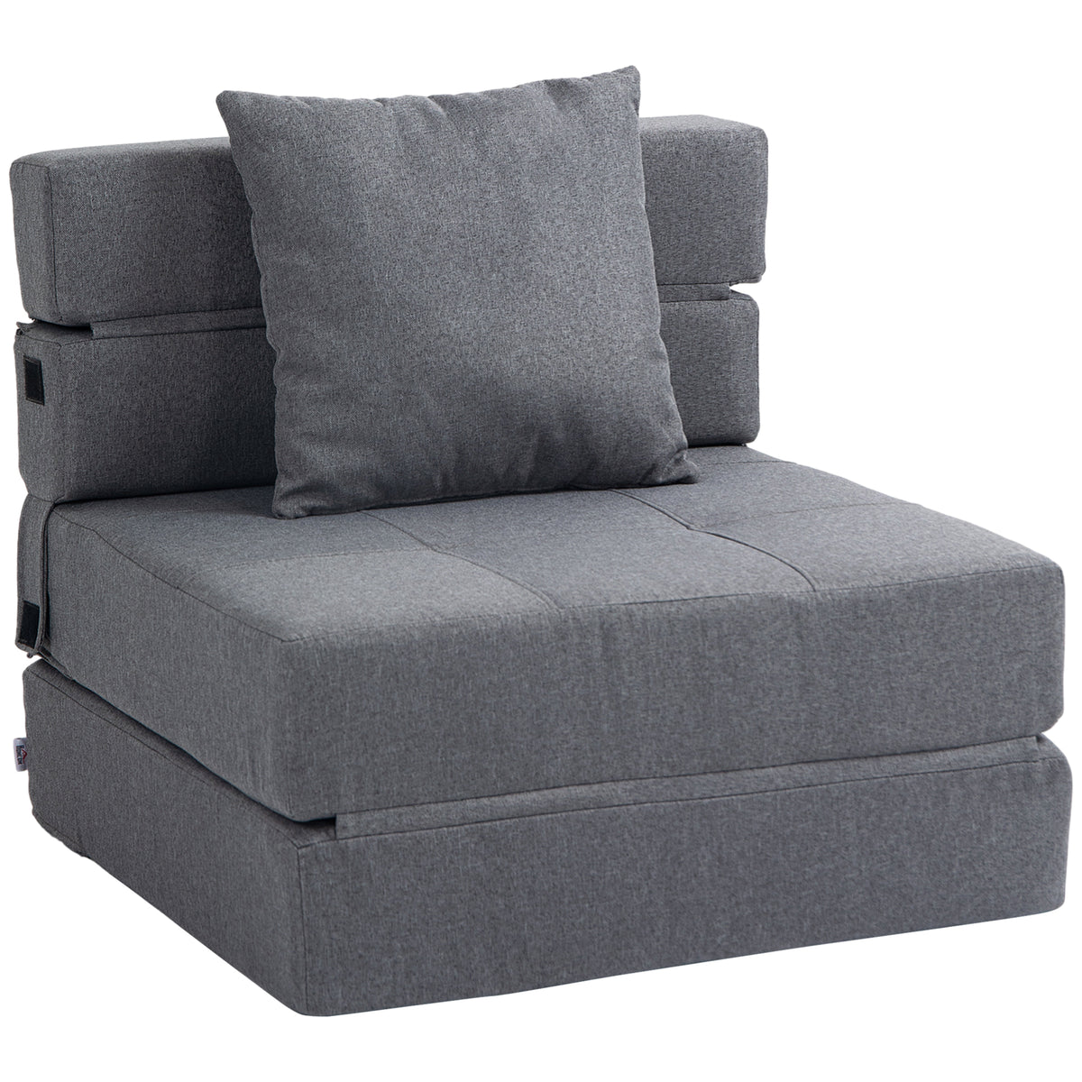 Schlafsessel Relaxsessel G?stebett. abnehmbarer Bezug, 70 cm x 70 cm x 61 cm, Dunkelgrau