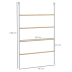 Chicken Perch for Coop, Wooden and Galvanised Steel Roosting Bar Jungle Gym, Chicken Roosting Ladder for Backyard Farm