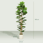 180cm Artificial Fiddle Leaf Fig Tree - Green