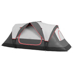 Camping Tent for 6 Man with 2000mm Waterproof Rainfly and Carry Bag for Fishing Hiking Festival, Grey