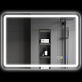 Badezimmerspiegel mit LED-Beleuchtung, Anti-Beschlags-Pad, 3 verstellbare Farben, Silberfarben
