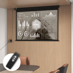 Beamer-Leinwand, Projektionsleinwand, 84", 4:3, 171x130 cm, Schwarz