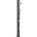 Solardusche 40L Gartendusche mit Handbrause Kopfbrause Wasserhahn, einstellbarer Temperatur
