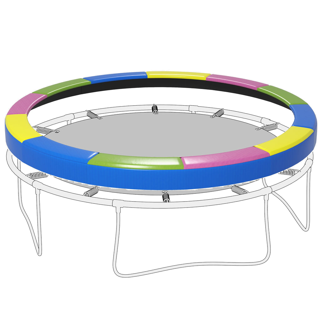 Ersatz-Randabdeckung für Trampoline, wasserfest, reißfest, Ø366 cm, bunt