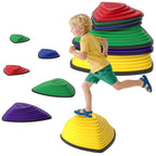6-Piece Stepping Stones for Kids, Stackable Sensory Toys Outdoor Indoor, Obstacle Course for Balance and Motor Skills