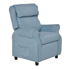Kids Recliner Sofa Angle Adjustable Single Lounger Armchair Children Games Chair with Footrest for 3-5 years, Blue